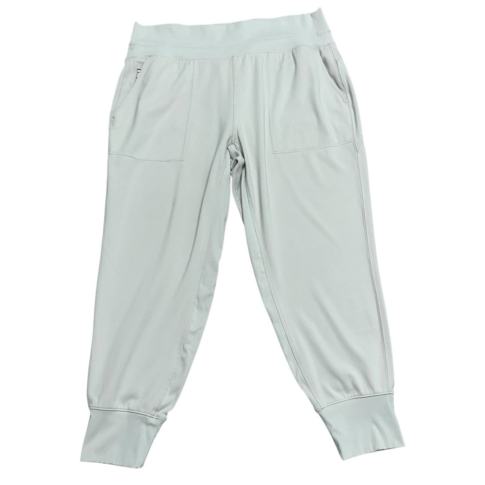 Athleta Venice High Rise Jogger Pants Womens XL Beige Stretch Athletic Running
